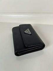 Kitlife Prada Saffiano Black Leather Wallet 1MH025 10x8.5cm  - 5