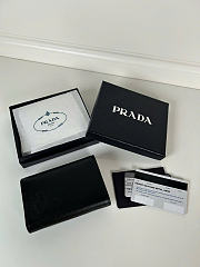 Kitlife Prada Saffiano Black Leather Wallet 1MH025 10x8.5cm  - 4