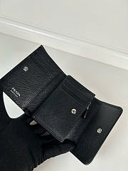 Kitlife Prada Saffiano Black Leather Wallet 1MH025 10x8.5cm  - 2