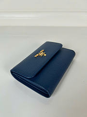 Kitlife Prada Saffiano Dark Blue Leather Wallet 1MH025 10x8.5cm  - 6