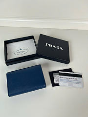 Kitlife Prada Saffiano Dark Blue Leather Wallet 1MH025 10x8.5cm  - 4