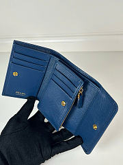 Kitlife Prada Saffiano Dark Blue Leather Wallet 1MH025 10x8.5cm  - 2
