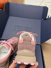 Kitlife Dior Squash Sneaker Rose Tendre Suede Calfskin and Technical Fabric - 5