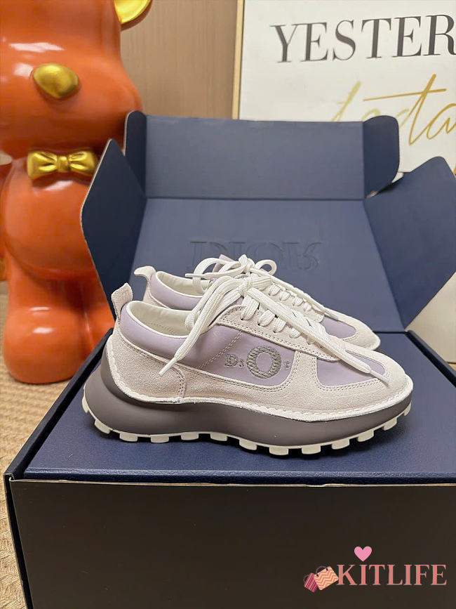 Kitlife Dior Squash Sneaker Light Purple Suede Calfskin and Technical Fabric  - 1