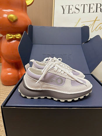 Kitlife Dior Squash Sneaker Light Purple Suede Calfskin and Technical Fabric 