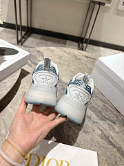 Kitlife Dior Vibe Sneaker White & Blue Dior Oblique Technical Fabric and Transparent Rubber - 6