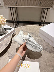 Kitlife Dior Vibe Sneaker White & Gray Dior Oblique Technical Fabric and Transparent Rubber  - 1