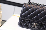 Kitlife Chanel Classic Mini Flap Bag Black 13.5x17x8cm - 4