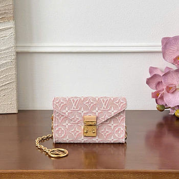 Kitlife Louis Vuitton Pouch Metis Embossed Pink M4930Z 13.5x8cm