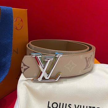 Kitlife Louis Vuitton Dimension Monogram Surplus 40mm Reversible Belt Beige
