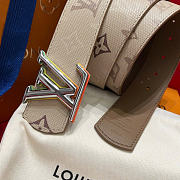 Kitlife Louis Vuitton Dimension Monogram Surplus 40mm Reversible Belt Beige - 4
