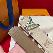 Kitlife Louis Vuitton Dimension Monogram Surplus 40mm Reversible Belt Beige - 3