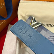 Kitlife Louis Vuitton Dimension Monogram Surplus 40mm Reversible Belt Blue Damier - 6