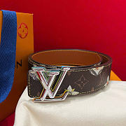 Kitlife Louis Vuitton Dimension Monogram Surplus 40mm Reversible Belt Dark Brown - 1