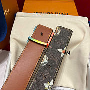 Kitlife Louis Vuitton Dimension Monogram Surplus 40mm Reversible Belt Dark Brown - 5