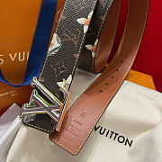 Kitlife Louis Vuitton Dimension Monogram Surplus 40mm Reversible Belt Dark Brown - 3