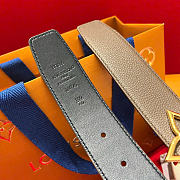 Kitlife Louis Vuitton Flowergram 30mm Reversible Belt Gray  - 3