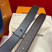 Kitlife Louis Vuitton Flowergram 30mm Reversible Belt Dark Brown Black Hardware  - 4