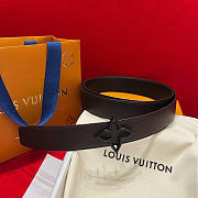 Kitlife Louis Vuitton Flowergram 30mm Reversible Belt Dark Brown Black Hardware  - 3