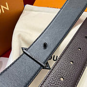 Kitlife Louis Vuitton Flowergram 30mm Reversible Belt Dark Brown Black Hardware  - 2