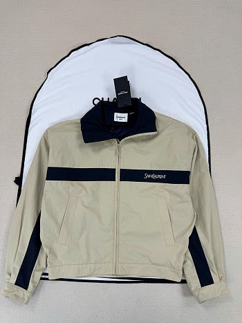 Kitlife Saint Laurent Jacket In Beige Cotton
