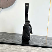 Kitlife Chanel 26B Lambskin Baguette Shoulder Bag Black 10x25x5cm  - 5