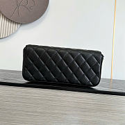 Kitlife Chanel 26B Lambskin Baguette Shoulder Bag Black 10x25x5cm  - 4