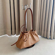 Kitlife Miu Miu Nappa Leather Pouch Brown 5NE030 24x13x9cm  - 5