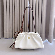Kitlife Miu Miu Nappa Leather Pouch White 5NE030 24x13x9cm  - 1