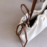 Kitlife Miu Miu Nappa Leather Pouch White 5NE030 24x13x9cm  - 6