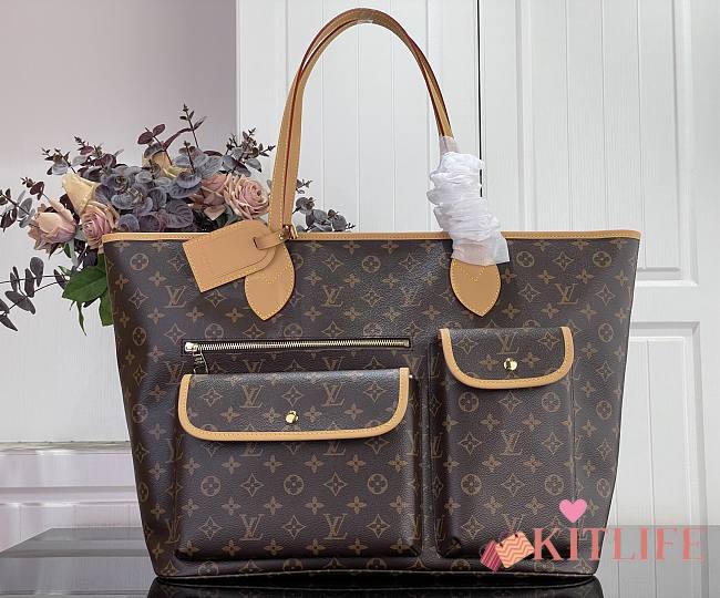Kitlife Louis Vuitton Nevereverfull Cargo Bag Brown M2A617 38x60x28cm - 1