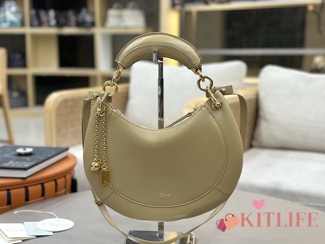 Kitlife Chloe Crescent Bag Beige 31x20x2.5cm  - 1