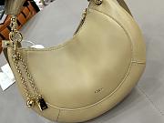 Kitlife Chloe Crescent Bag Beige 31x20x2.5cm  - 5