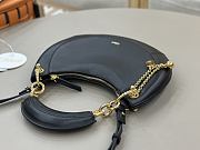 Kitlife Chloe Crescent Bag Black 31x20x2.5cm  - 2