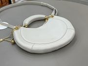 Kitlife Chloe Crescent Bag White 31x20x2.5cm  - 4