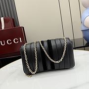 Kitlife Gucci Jetset GG Marmont Small Shoulder Bag Black Nappa Leather A006X1 20.5x11.5x6cm - 5