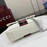 Kitlife Gucci Jetset GG Marmont Small Shoulder Bag White Vertical Matelassé Nappa Leather A006X1 20.5x11.5x6cm  - 6