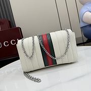 Kitlife Gucci Jetset GG Marmont Small Shoulder Bag White Vertical Matelassé Nappa Leather A006X1 20.5x11.5x6cm  - 4
