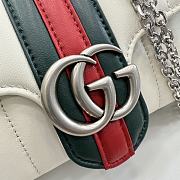 Kitlife Gucci Jetset GG Marmont Small Shoulder Bag White Vertical Matelassé Nappa Leather A006X1 20.5x11.5x6cm  - 2