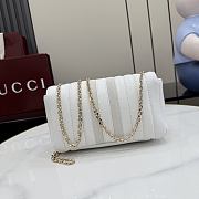Kitlife Gucci Jetset GG Marmont Small Shoulder Bag White Leather A006X1 20.5x11.5x6cm - 4
