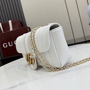 Kitlife Gucci Jetset GG Marmont Small Shoulder Bag White Leather A006X1 20.5x11.5x6cm - 6