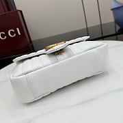 Kitlife Gucci Jetset GG Marmont Small Shoulder Bag White Leather A006X1 20.5x11.5x6cm - 3