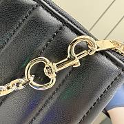 Kitlife Gucci GG Marmont Pouch With Strap Black Vertical Matelassé Nappa Leather A006X2 26x13x1.5cm - 2
