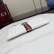 Kitlife Gucci GG Marmont Pouch With Strap White Vertical Matelassé Nappa Leather A006X2 26x13x1.5cm - 5