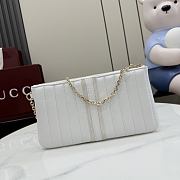 Kitlife Gucci GG Marmont Pouch With Strap White Leather A006X2 26x13x1.5cm  - 2