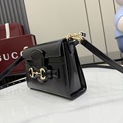 Kitlife Gucci Horsebit Duomo Small Top Handle Bag Black A006O9 20×13.5×6cm  - 5