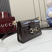 Kitlife Gucci Horsebit Duomo Small Top Handle Bag Dark Brown A006O9 20×13.5×6cm - 6