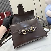 Kitlife Gucci Horsebit Duomo Medium Top Handle Bag Dark Brown A006O9 27.5×19×9cm  - 5