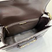 Kitlife Gucci Horsebit Duomo Medium Top Handle Bag Dark Brown A006O9 27.5×19×9cm  - 6