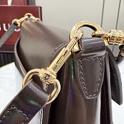 Kitlife Gucci Horsebit Duomo Medium Top Handle Bag Dark Brown A006O9 27.5×19×9cm  - 4